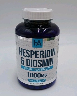 Healing Awakening Hesperidin & Diosmin 1000mg - 180 Capsules Expires 08/2028
