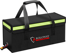 Lipo Battery Bag 20 X 5 X 7.5 Inch , Large Fireproof Lipo Ebike Bag with Comfor
