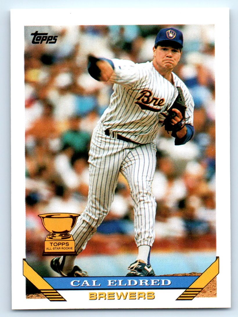1993 Topps #590 Cal Eldred Milwaukee Brewers