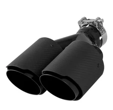 Autosaver88 2.5 Inch exhaust tail pipe Dual extension tips With 4 Inch Outlets.