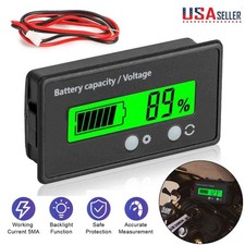 12V/24V/36/48V Battery Status Charge LCD Digital Indicator Monitor Meter Gauge