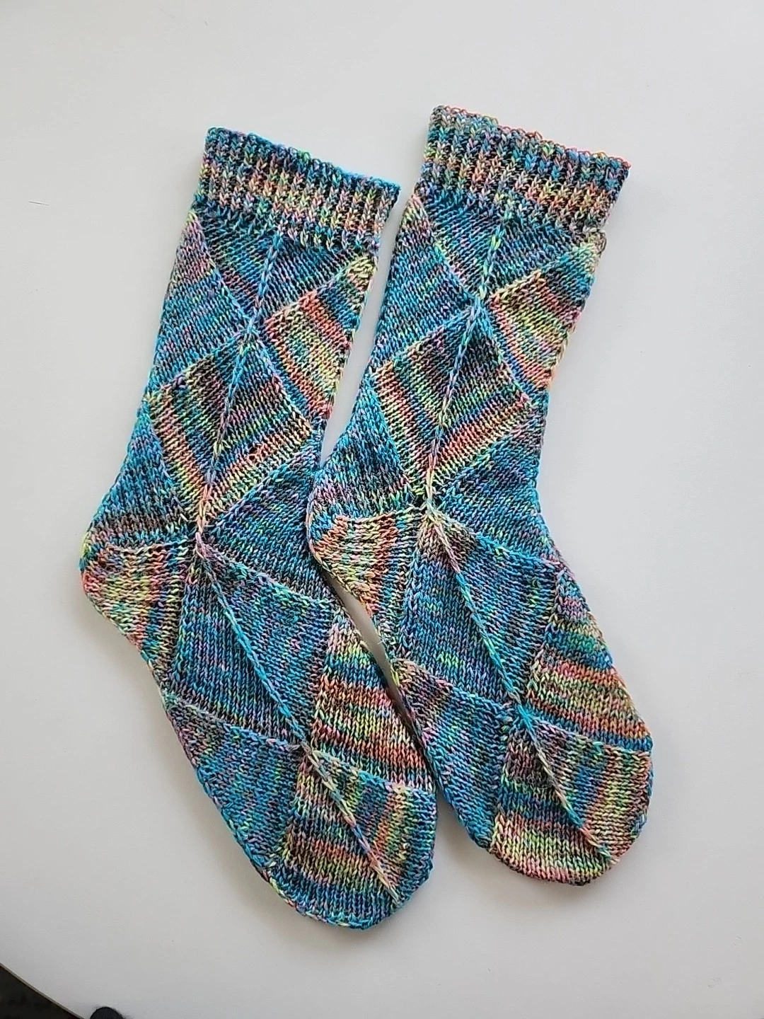 Hand Knitted Wool Socks Size 4-6 #40
