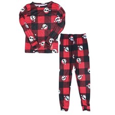 Disney Jack Skellington Nightmare before Christmas Plaid Pajama Set Size 10
