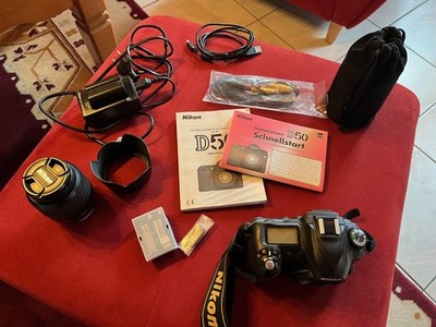 Nikon D50 DSLR Kamera Set, 2 Objektive 18-55 & 55-200 AF S DX, Komplett Kit