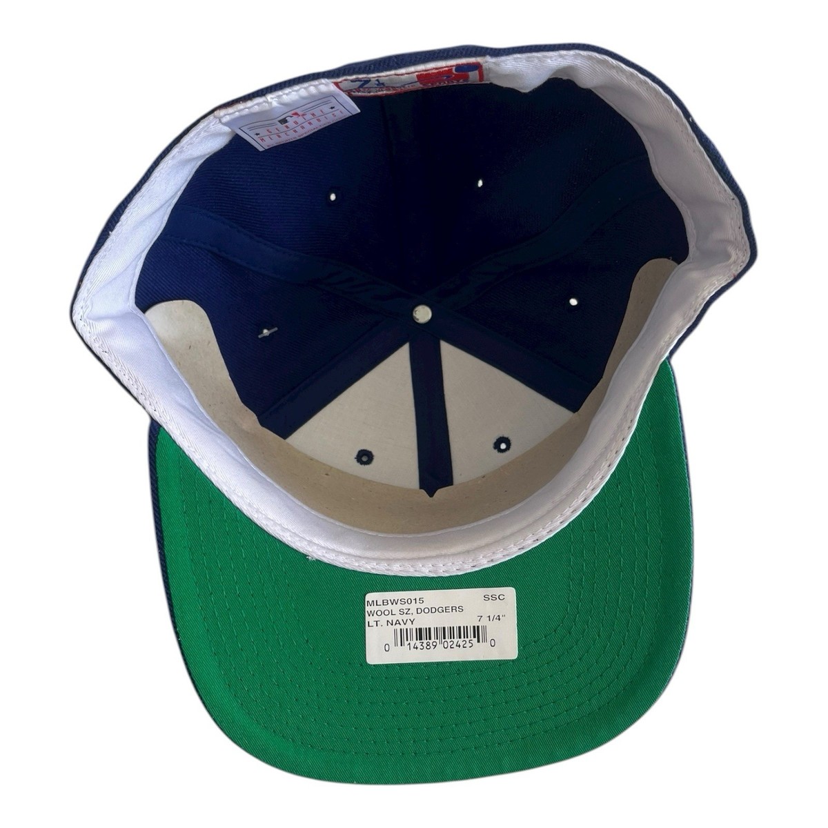 NWT VTG LA Dodgers Sports Specialties 7 1/4 Fitted Hat Wool Green