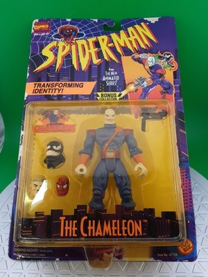 ToyBiz Spider-Man Animated Series The Chameleon Action Figure VTG 1995 NOC