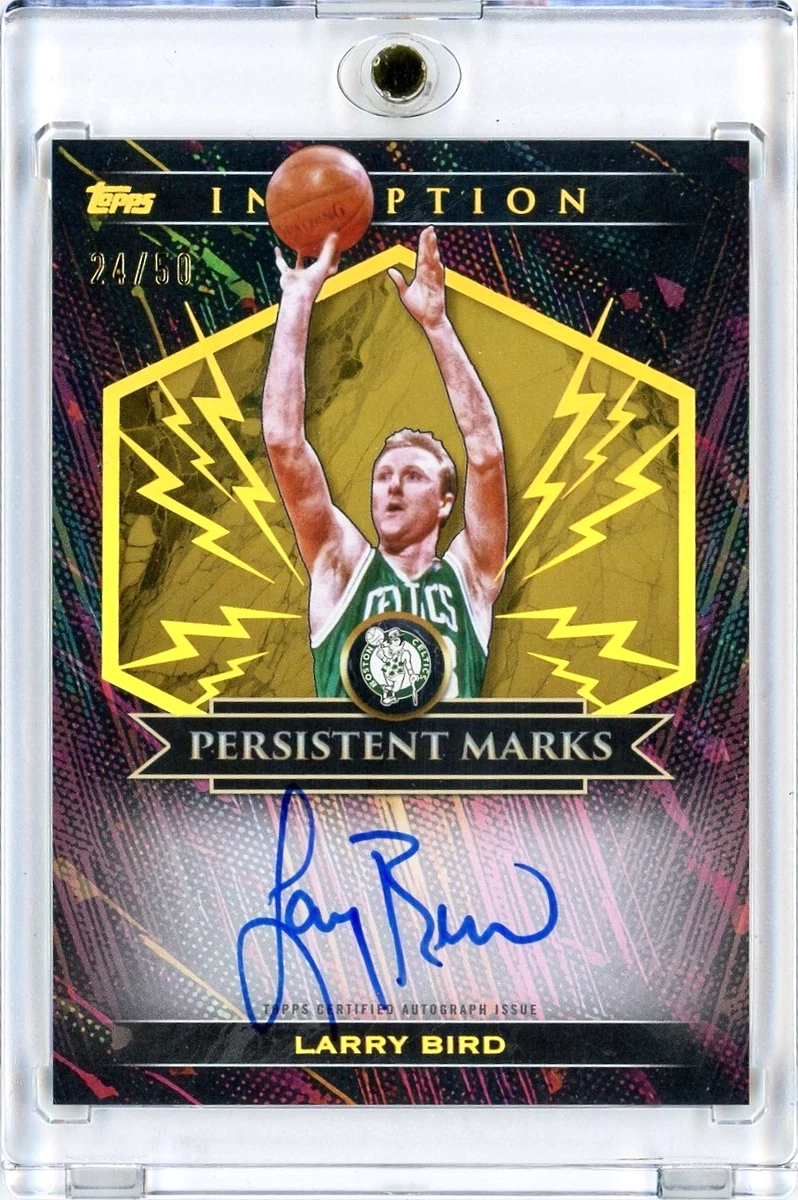 Topps Larry Bird Boston Celtics Basketball Autographed Sports