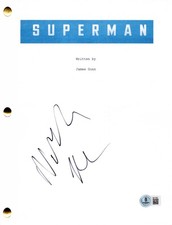 Nicholas Hoult Signed Superman Full Script Authentic Autograph Beckett