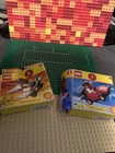 Lot Of 2 Vintage Lego Shell Sets Adventure Fright Knight. Racecar