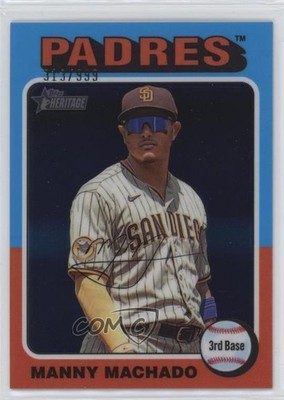 2024 Topps Heritage Chrome 313/999 Manny Machado #175 0i1b