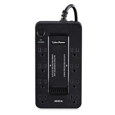 CyberPower SE450G1 8-Outlet 450VA/260W Surge Protection and Battery Backup UPS S