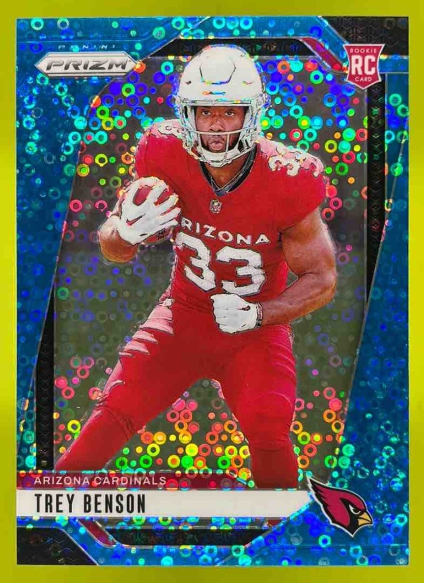 2024 Panini Prizm Trey Benson No Huddle Blue /99 #392 RC Cardinals