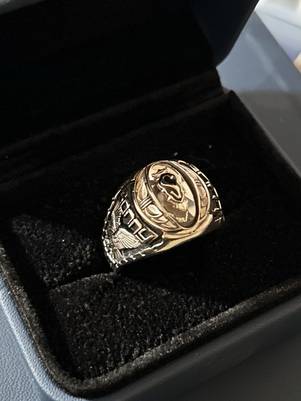 Huge Championship Ring Solid 10k White Gold 23.3 Grams Size 15!