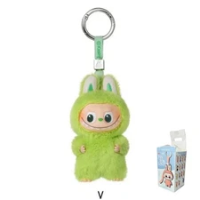 POP MART Labubu V4 The Monsters Pin For Love Alphabet Plush Pendant - Letter V