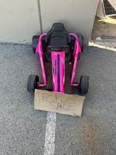 Drift Go Kart Ride On 24V Battery-Powered Vehicle, Ages 8 , Pink