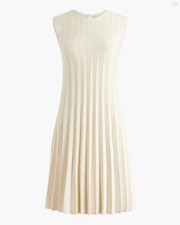 J. Crew Factory Sleeveless Sweater Dress Women's Size Small in Ivory New W/ Tag!