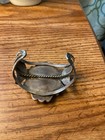 Native American Style Silver And Agate Cuff Bracelet — photo 2