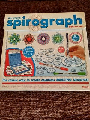 Spirograph Deluxe Set Travel Case Pre-owned Great Condition