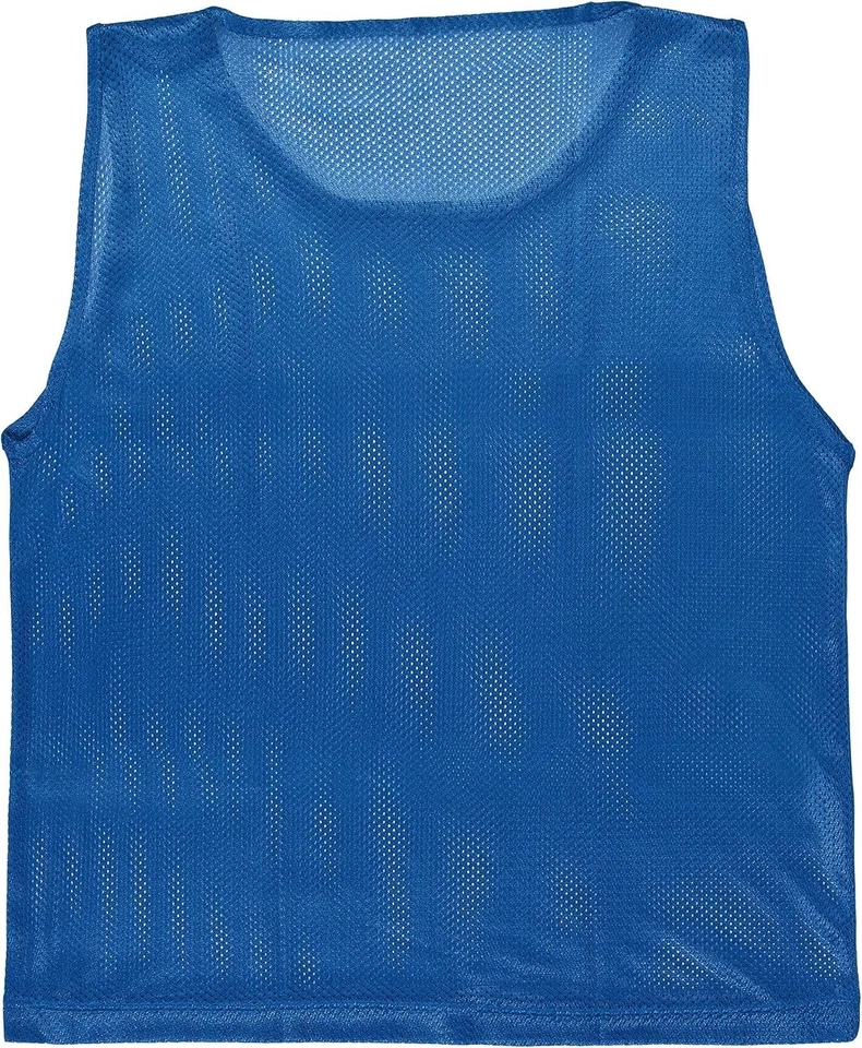 Juego de 12 o 24 chalecos de práctica deportiva juvenil de poliéster transpirable para deportes de equipo Foto 4 de 4