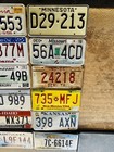 55 USA LICENSE PLATE MIXED LOT FOR CRAFTING OR DISPLAY AK HI NY NJ & MANY MORE!! — photo 9