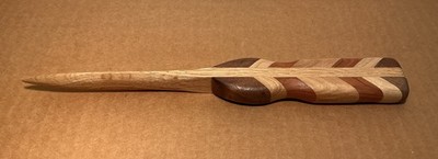 Wooden Letter Opener Handmade Inlaid Wood