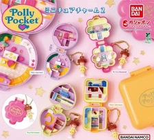 Polly Pocket Miniature Charm vol.2 Capsule Toy Complete 4 Types set Gacha Figure