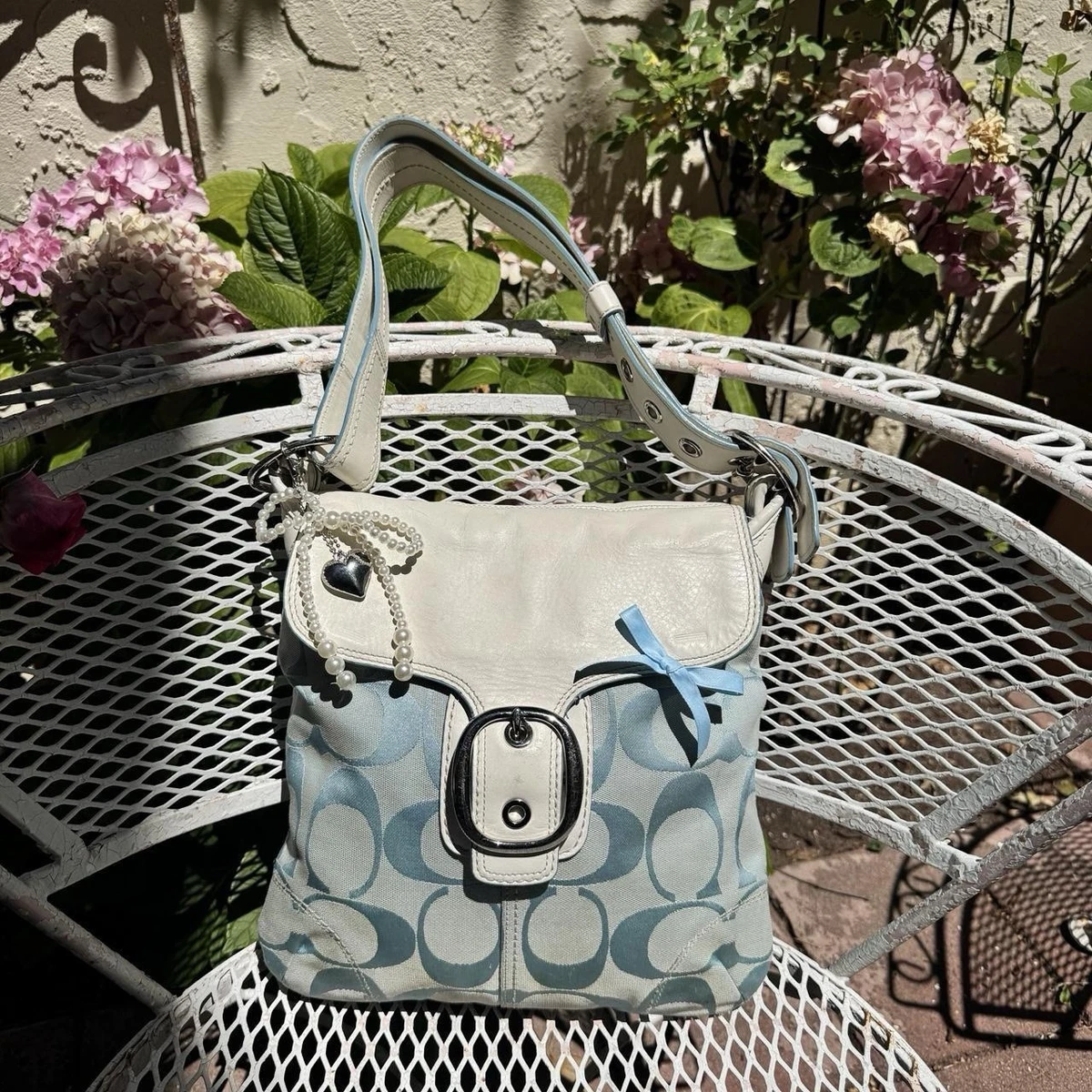 Coach Shoulder Bag Blue Bags & Handbags for Women for sale | eBay