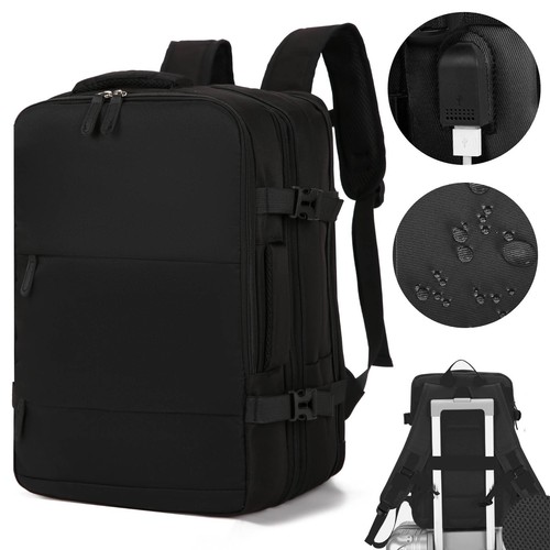 15.6" Laptop Backpack Waterproof USB Rucksack Business Work Briefcase Travel Bag