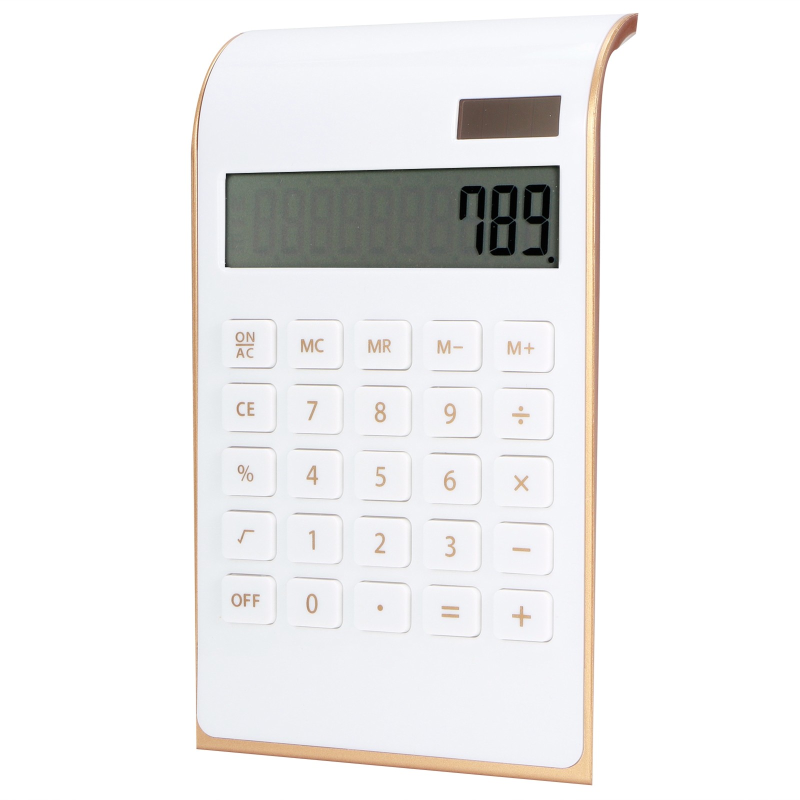 NEW Portable 10 Digits Calculator Thin Solar Power Calculator For Home