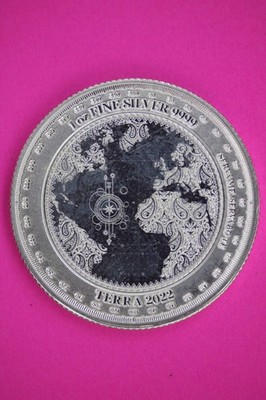 Rare Gem 2022 Tokelau Terra 5 Dollars Coin 1 OZ .999 Silver