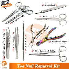 Professional Podiatry Toenail Removal Kit Ingrown Nail Cutter Nipper Cuticle Set