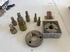 Lot of 9 Vermont Thread Gages and Thread Plugs Various Sizes See Pictures