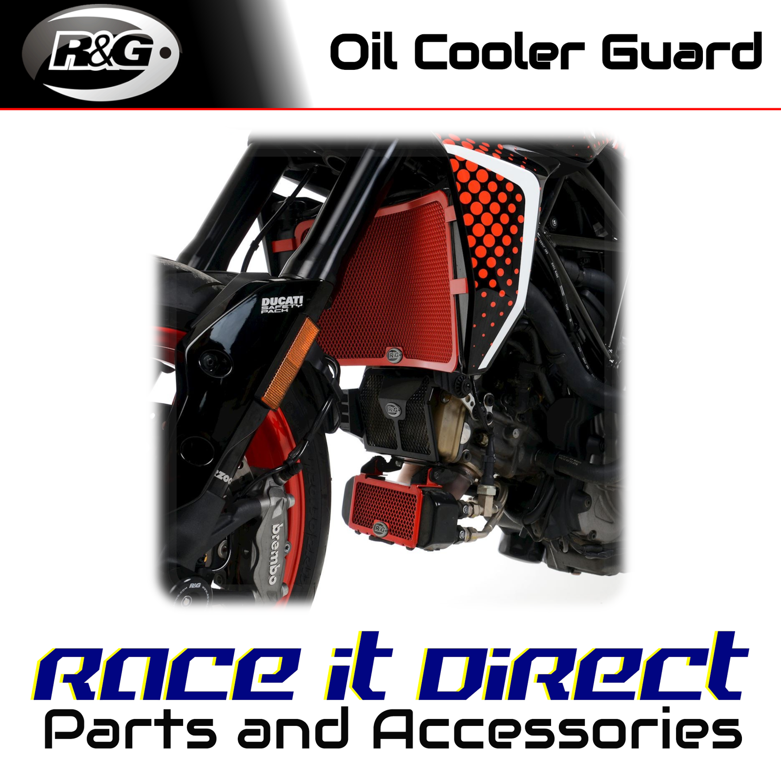 Oil Cooler Guards for Ducati Hypermotard 950 SP 2021-2025 R&G