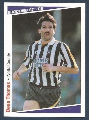 SHOOTING STARS-1991-92-#205-NOTTS CO-NORTHAMPTON-FORTUNA DÜSSELDORF-DEAN THOMAS