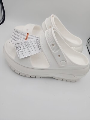 国内配送 CROCS CLASSIC MEGA CRUSH CLOG WHITE Crocs Classic Mega Crush Clog MCM Belt Bag White Men's