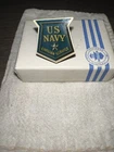 WWII WW2 USN US Navy Civilian Service Military Pin Home Front