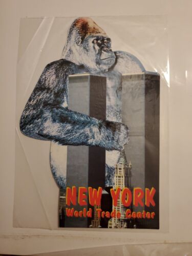 World Trade Center King Kong Postcard  Postmarked on 9/11 2001 Staten isl. USPS! - Picture 1 of 10