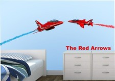 RED ARROWS Aerobatic Planes wall sticker -  Large  - 30