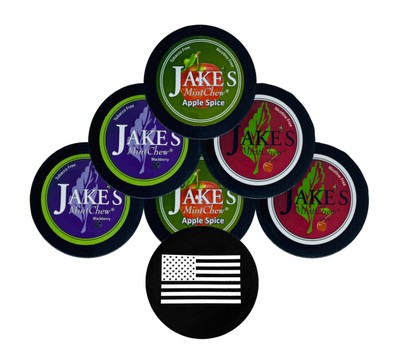 Jake's Mint Herbal Chew Cherry Blackberry Apple 2 Each & DC Crafts Can Cover