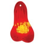 8'' BULL NUT'S (13 LED) BIG RIG DANGLER BALLS - RED