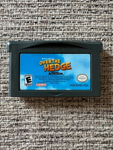 Over the Hedge Game Boy Advance 2006 Cartridge - Acceptable Condition