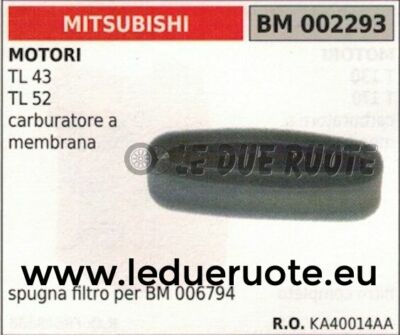 Filtro Aria Motore Completo BRUMAR Per Decespugliatore Mitsubishi TL43 E TL52