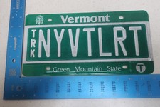 Vermont License Plate Tag VT Vanity Truck Little Red New York Vermont NYVTLRT