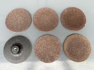 3M #917 Scotch Brite 7" Disc Pad Holder + 5 Hook & Loop Surface Discs