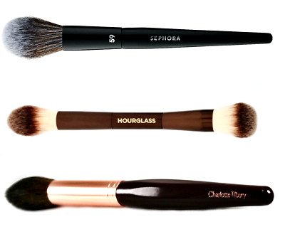 Limited Makeup Brush Set Foundation Powder Sculpt Contour Blush Highlight Bronze