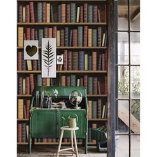 Old Books design library book story bookshelf literature paper Wall Mural