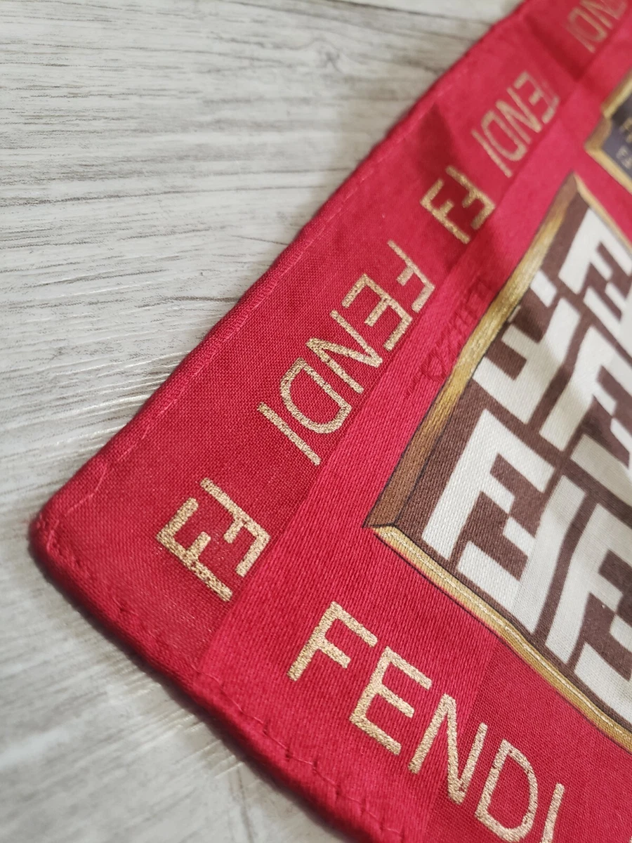 Fendi scarf red cheap