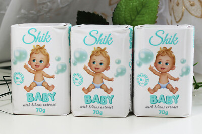 3x70g Shik Babyseife Baby Kinder Seife Zweizahn Extrakt мыло детское с череда 0+