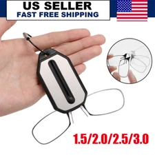 Ultra Thin Reading Glasses Nose Clip Optics Presbyopic +1.0 +1.5 +2.0 +2.5 +3.0