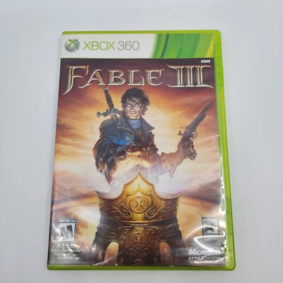 Fable 3 III Game Microsoft Xbox 360 2010 Manual Included Mature 17+ Pre-owned